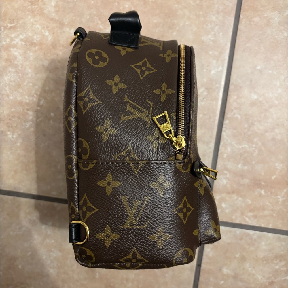 Brown Monogram backpack MINI Palm Springs size - Picture 2 of 6
